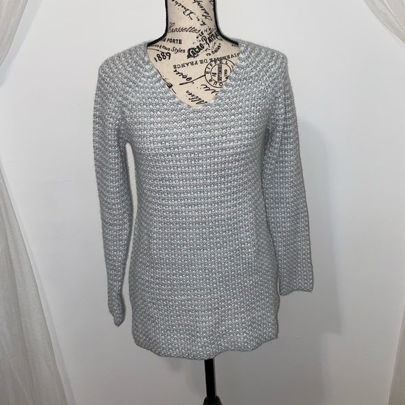 Aéropostale Chunky Light Gray Waffle Sweater - Picture 11 of 15